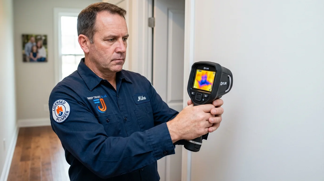 Thermal imaging leak detection by Johns Plumbing LLC in Ellwood City